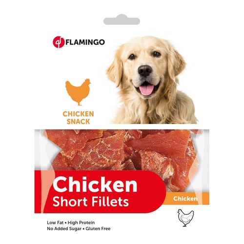 Flamingo Chick`n Short Fillets 170g - przysmaki dla psa, małe filety z kurczaka