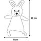 Flamingo Roza Rabbit Pink - szeleszcząca zabawka dla psa, różowy królik