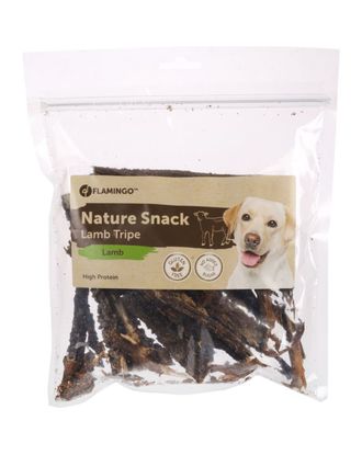 Flamingo Nature Snack Sheep Tripe 200g - naturalne przysmaki dla psa, żwacze owcze