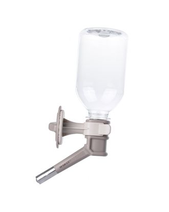 Madan Water Adapter With Bottle For Puppy 330ml - automatyczne poidełko z butelką, dla szczeniąt i małych psów - Szare