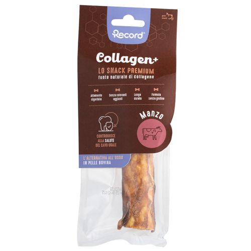 Record Collagen+ Premium Snack - przekąska dla dużego i średniego psa, bogata w kolagen