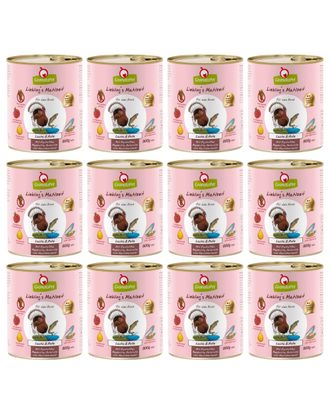 GranataPet Salmon & Turkey - bezzbożowa mokra karma dla psa, łosoś i indyk - 12x 800g