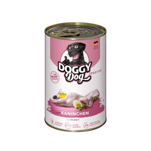 Doggy Dog Rabbit Sensitive - bezzbożowa mokra karma dla psa, z królikiem