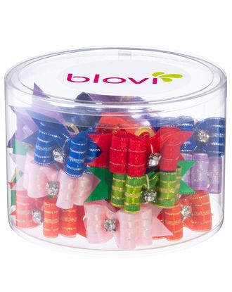 Blovi Bows Exclusive 25szt. - wyjątkowo eleganckie kokardki dla psa z brokatową nicią i brylancikiem, na gumce