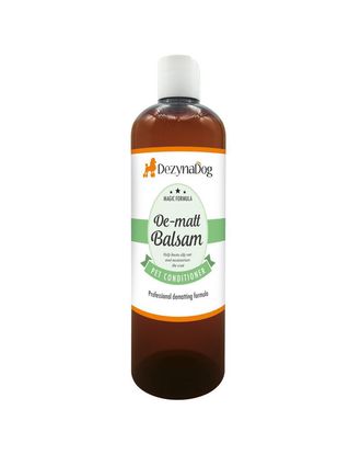 DezynaDog De-Matt Balsam Conditioner - odżywka dla psów ułatwiająca rozczesywanie splątanej sierści, koncentrat 1:10 - 450ml
