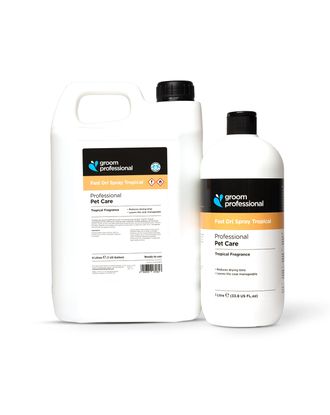 Groom Professional Fast Dri Spray Tropical - preparat redukujący czas suszenia sierści o 50%, o zapachu tropikalnym
