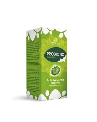 Pokusa GreenLine Probiotic 100ml - probiotyk dla kota, w płynie