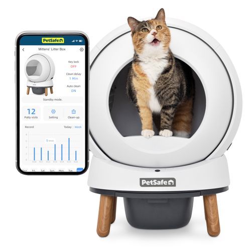 PetSafe SmartSpin Self-Cleaning Litter Box - kuweta samoczyszcząca dla kota, Wi-Fi, sterowanie smartfonem