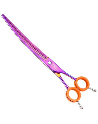 P&W ButterFly Curved Chunker Scissors 8,5" - degażówki groomerskie gięte, 53 ząbki typu chunkers