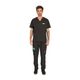 Artero Denver Smock Black - czarna bluza groomerska unisex, z rzepami w talii
