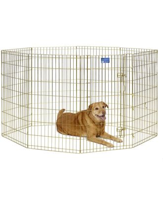 MidWest Gold Zinc Exercise Pen 61x107cm - solidny kojec, płotek dla psa z ocynku w kolorze złota