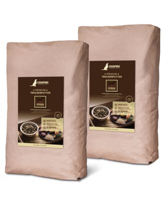Escapure Premium Pferd - wysokiej jakości karma dla psa, konina wypiekana w piecu - 2x 12kg