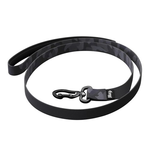 Julius-K9 MoreColor Leash Night Camo 120cm - smycz taśmowa dla psa, neoprenowy uchwyt, czarne moro
