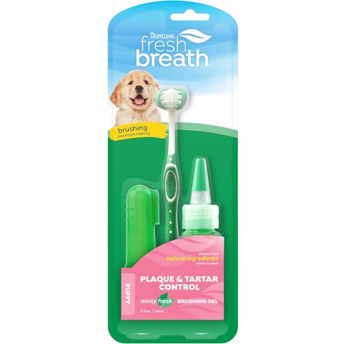 Tropiclean Oral Care Kit Puppy - zestaw do czyszczenia zębów szczeniąt