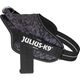 Julius-K9 Power & More Harness Night Camo - dog harness with an adaptive leash ring, black camo pattern