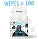 Bugalugs Tear Stain Eye Wipes 100pcs - Biodegradable Eye Area Cleaning Pads for Dogs