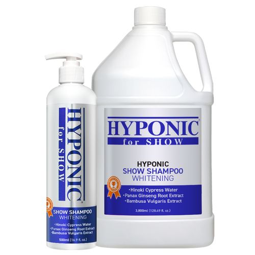 Hyponic for Show Whitening Shampoo - profesjonalny szampon dla psów wystawowych, do białej i jasnej sierści