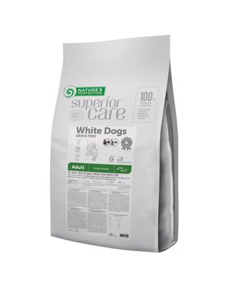 Nature’s Protection Superior Care White Dogs Adult Small Breeds Insects - hipoalergiczna karma dla białych psów małych ras, z owadami - 10kg