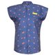 Artero Coral Poodle Smock Moscu - bluza groomerska z motywem pudli, granatowa