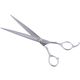 Jargem Satin Straight Scissors - Satin Finish Grooming Shears With Decorative Screw