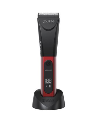 Joyzze Red Stinger 5-in-1 Clipper - 2-speed cordless clipper with an adjustable blade and LCD display