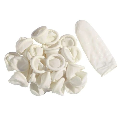 Chadog Finger Condoms White 100szt. - lateksowe paluszki do trymowania