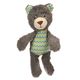 Flamingo Drala Bear Grey 29cm - pluszowy miś dla psa, z piszczałką, szary