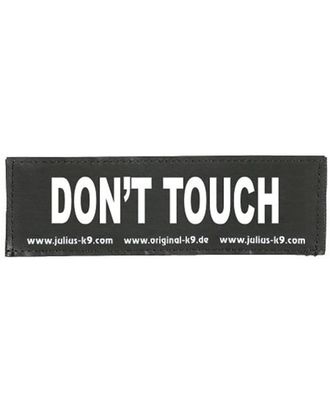 Julius K9 Don't Touch Patch 2szt. - naszywki na szelki Julius, na rzepy