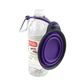 Dexas Collapsible Travel Cup with Holder - Silicon Made, Purple