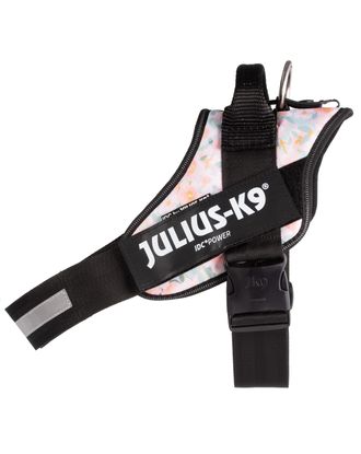 Julius-K9 IDC Powerharness Pretty - szelki dla psa, z odblaskami, kwiatowy wzór