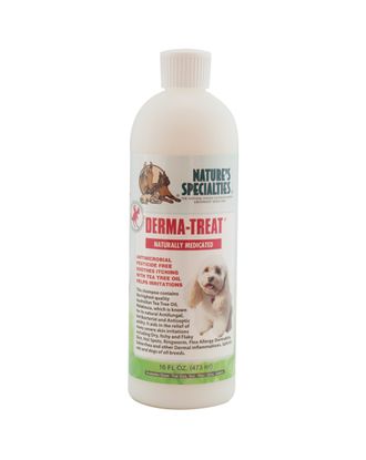 Nature's Specialties Derma-Treat Shampoo - przeciwświądowy szampon antybakteryjny dla psa i kota, koncentrat 1:6 - 473ml