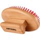 Artero Nature Laika Rubber Brush Red - gumowa szczotka dla psa i kota, z wąskimi pinami