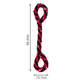 KONG Signature Rope Double Tug 58cm - szarpak dla psa, z pętlami, z polaru i bawełny