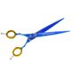 P&W Blue Star Titanium 7,5" Left Scissors - nożyczki do strzyżenia zwierząt dla osób leworęcznych, proste