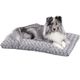 MidWest QT Deluxe Ombre Swirl Pet Bed - Soft Plush Pet Bed, Gray