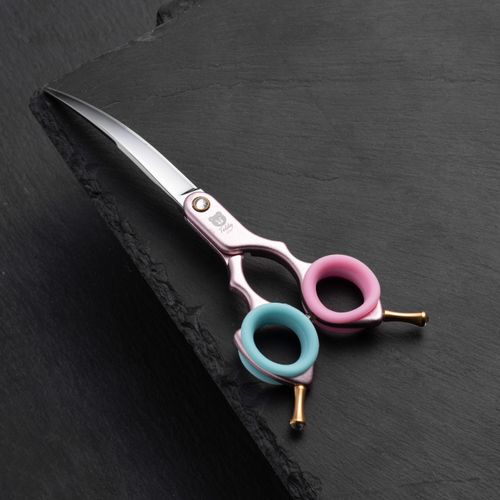 Blovi Teddy Line Pink Asian Style Scissors 6.5