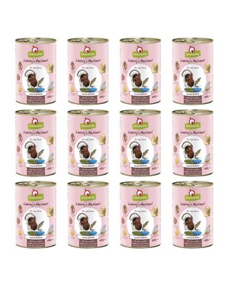 GranataPet Salmon & Turkey - bezzbożowa mokra karma dla psa, łosoś i indyk - 12x 400g
