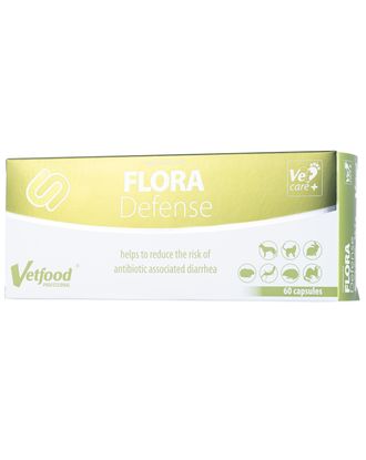 Vetfood Flora Defense - preparat wspomagający podczas antybiotykoterapii, biegunki, dla psa i kota