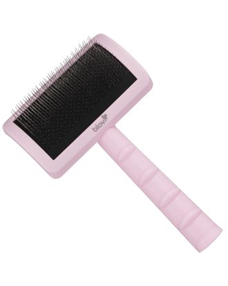 Blovi Tuffer Hard Grooming Slicker Brush - twarda szczotka pudlówka z krótkimi pinami 11mm, różowa
