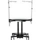 Blovi Comfort Lumix Electric Black Grooming Table 119,5x61cm - solidny stół groomerski z podświetlanym blatem, podnośnikiem elektrycznym i 2 wysięgnikami