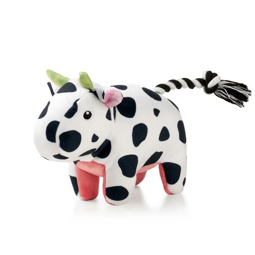 Max&Molly Huggles Cow Claire - zabawka pluszowa dla psa, krowa z piszczałką
