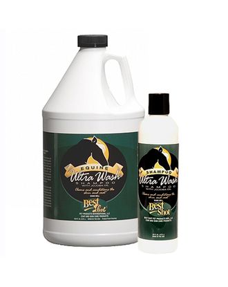 Best Shot Equine Ultra Wash Shampoo - kondycjonujący, niskopieniący szampon dla koni, z owsem, proteinami pszenicy i olejem jojoba, koncentrat 1:7