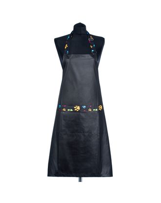 Blovi Paw Strap Grooming Apron - czarny fartuszek groomerski z elementami w łapki, uniwersalny