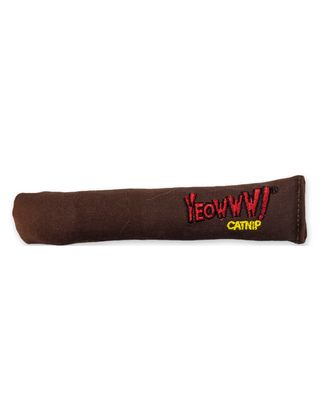 Yeowww! Cigar Cat Toy Brown 16cm - zabawka dla kota z organiczną kocimiętką, cygaro 