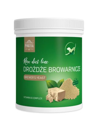 Pokusa RawDiet Brewer's Yeasts - suszone drożdże browarnicze dla psa i kota, suplement diety wspomagający układ nerwowy, odpornościowy, skórę i sierść - 1kg