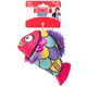 KONG Reefz Fish S - rybka zabawka dla małego psa, z piszczałką