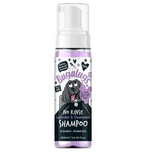 Bugalugs Lavender & Chamomile No Rinse Shampoo 200ml - szampon dla psa, bez spłukiwania, lawenda i rumianek