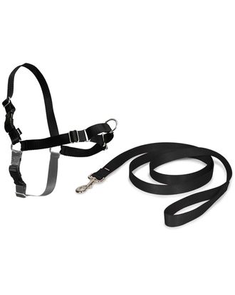 PetSafe Easy Walk Harness Black - szelki i smycz dla psa, zestaw czarny