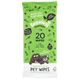Bugalugs Fragrance Free Pet Wipes 20szt - bezzapachowe nawilżane chusteczki dla psa i kota, biodegradowalne
