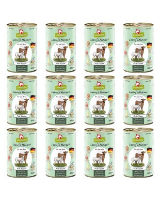 GranataPet Veal & Lamb - bezzbożowa mokra karma dla psa, cielęcina i jagnięcina - 12x 400g